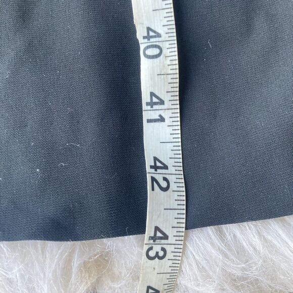 Talbots Dress Pants Sz 12 Black Side Zip Flat Front High Rise Wide Leg Womens - Picture 9 of 11